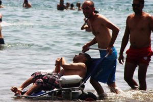 Engelli plajıyla hayalleri gerçek oldu