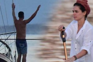 Özge Özpirinçci ile Burak Yamantürk'ün aşk tatili