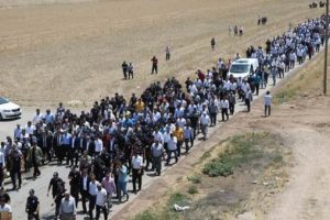 Suruç'taki cenazede büyük kalabalık