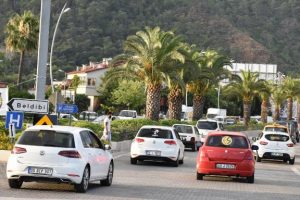 Marmaris'te tatilciler dönüşe geçti