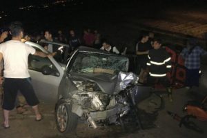 Nurdağı'nda otomobiller çarpıştı