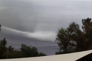 Bodrum'da hortum paniği yaşandı