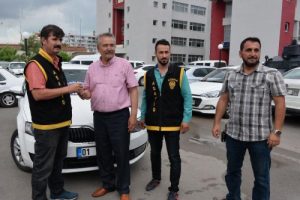 Çaldığı lüks otomobille yakıtı bitene kadar gezmiş