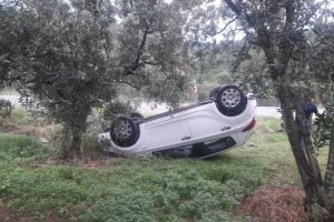 Trafik kazasını burnu bile kanamadan atlattı