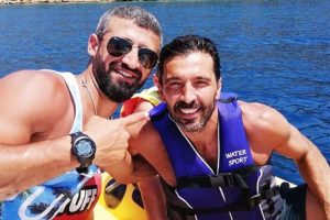 Buffon tatil için Bodrum'a geldi