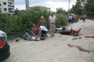 Bursa İznik'te iki motosiklet çarpıştı: 1 ölü, 1 yaralı