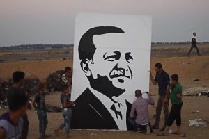 Gazzeli ressamın Erdoğan sevinci