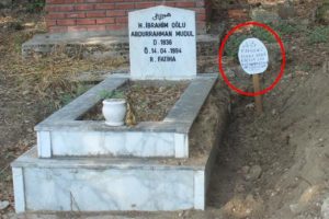 Mezarlığa 'Bu iş bitmedi' yazmıştı! Sebebi ortaya çıktı
