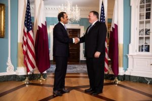 Pompeo Katar Emiri Al Thani ile görüştü