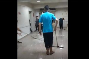 Devlet Hastanesini sular bastı