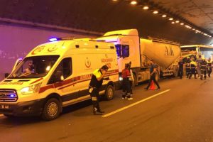 Anadolu Otoyolu'nda zincirleme trafik kazası