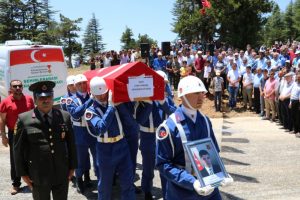 Şehit korucu Fatih Güngör son yolculuğuna uğurlandı