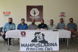 Mazlumder 28 Şubat mağdurları için basın açıklaması yaptı