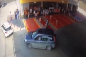Tekstilcinin kaçırılma anı kamerada