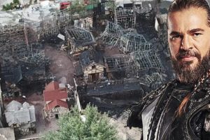 'Diriliş Ertuğrul'a şok! Tamamen yandı...