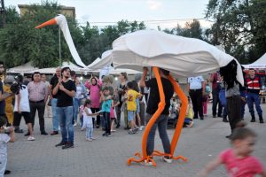 Bursa ''Leylek festivali''nde renkli görüntüler