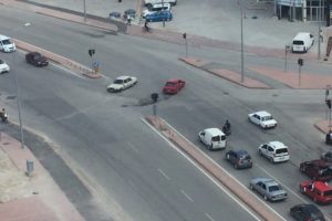 Magandalar trafiği birbirine kattı!