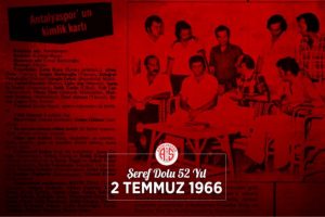 Antalyaspor'dan 52. yıl dönümü mesajı