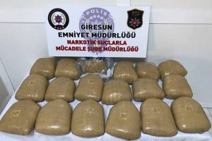 Giresun'da uyuşturucu operasyonu