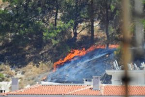 Çeşme'de korkutan orman yangını
