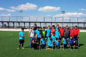 Ampute futbolcular Çizme yolcusu