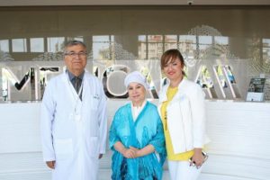 Bedia Akartürk, Bursa'da sağlık kontrolünden geçti