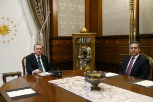 Erdoğan Hakan Fidan'ı kabul etti