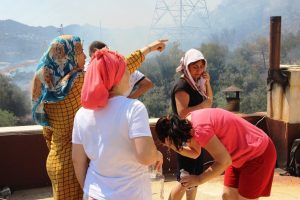 Bodrum'daki yangında evler boşaltıldı