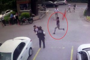 Site güvenliğine satırlı saldırı kamerada