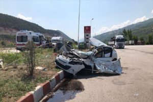 Bu araçtan sağ çıktılar!