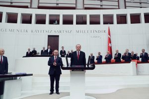 Cumhurbaşkanı Erdoğan, Meclis'te yemin etti