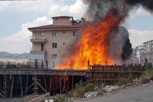 Ankara'da korkutan yangın