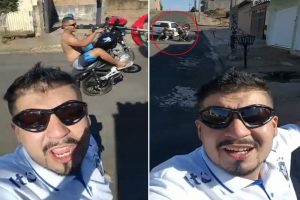 Motosikletli şov kötü bitti