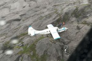 Alaska'da kaza yapan uçaktakiler kurtarıldı