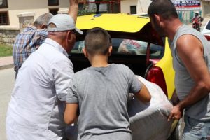 Şaşırtan görüntü! 2 metre boyunda 70 kilogram...