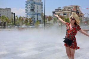 Sahilde açık hava klima alanı