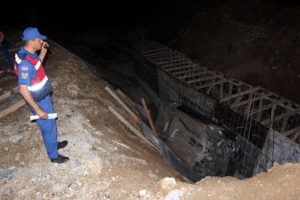 Tedbirsiz yol çalışması kazaya neden oldu: 1 yaralı