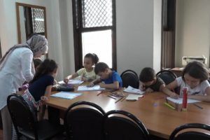 Minik öğrenciler 15 Temmuz'u resmetti