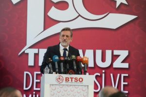 Bursa Ticaret ve Sanayi Odası Başkanı Burkay'dan 15 Temmuz mesajı