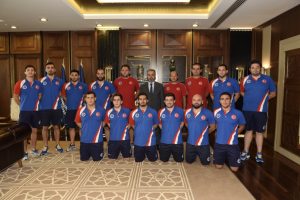 Sualtı Hokeyi Milli Takımı'ndan Başkan Aktaş'a ziyaret