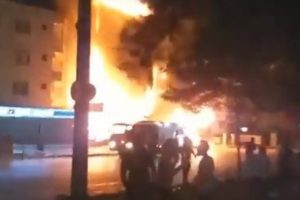 Kız yurdunda korkutan yangın