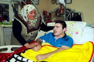 Umut'un cihazları engelli bakım merkezine bağışlandı