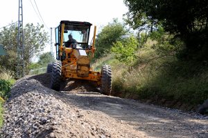 Bursa İznik'te yol çalışmaları sürüyor