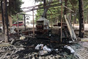 Kömür deposunda çıkan yangın korkuttu