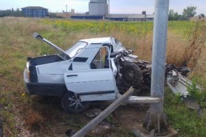 İkiye bölünen araçtan mucize kurtuluş