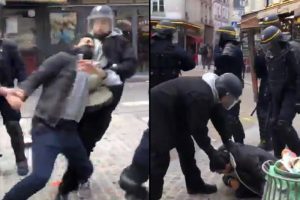 Fransa'da skandal görüntüler