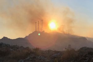 Bodrum'da korkutan yangın