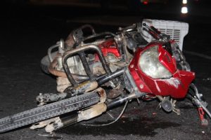 Motosiklet sürücüsünün feci ölümü