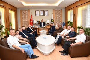 Rustavi heyeti Bursa İnegöl Belediye Başkanı Taban'ı ziyaret etti