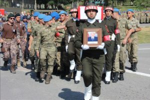 Hakkari'de şehit korucu için tören düzenlendi